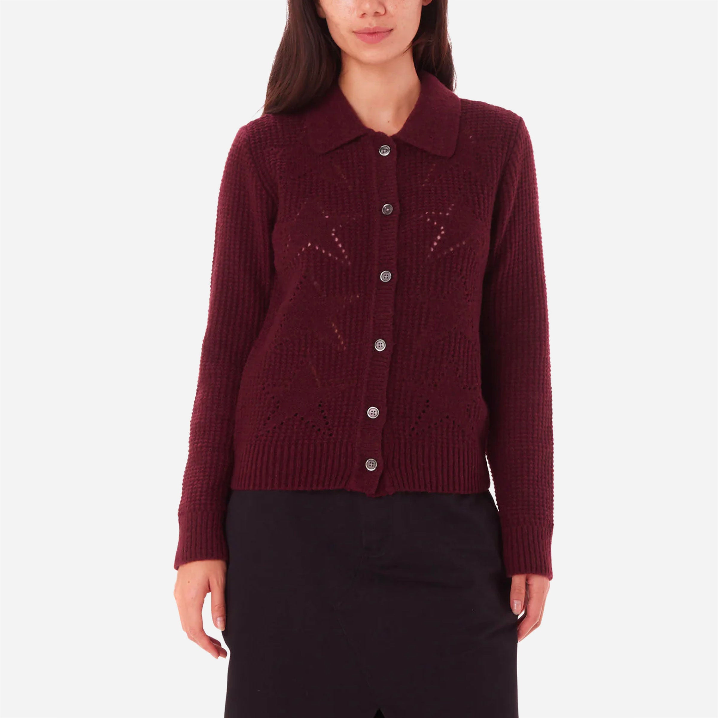 OBEY - FORTUNE CARDIGAN - Wine