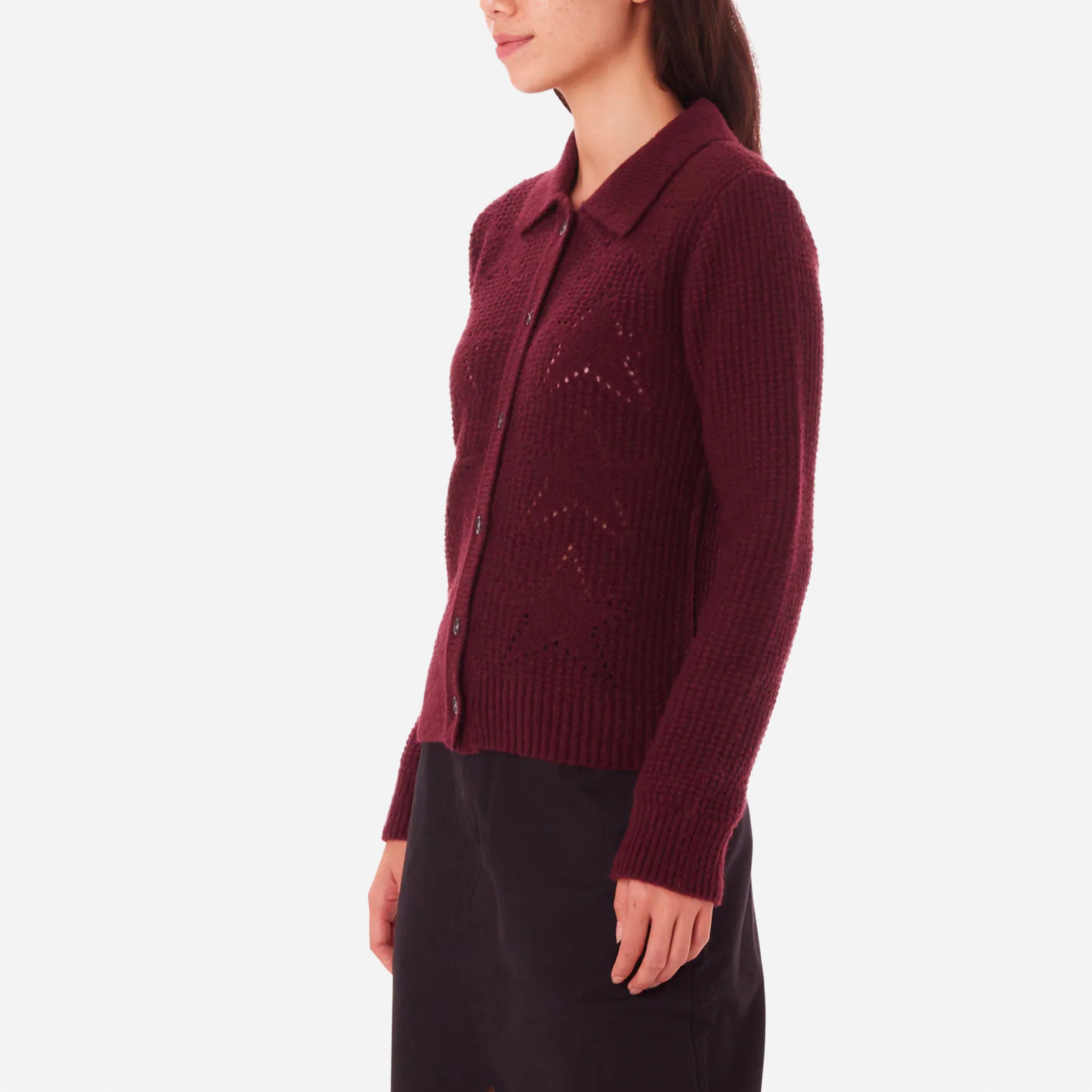 OBEY - FORTUNE CARDIGAN - Wine