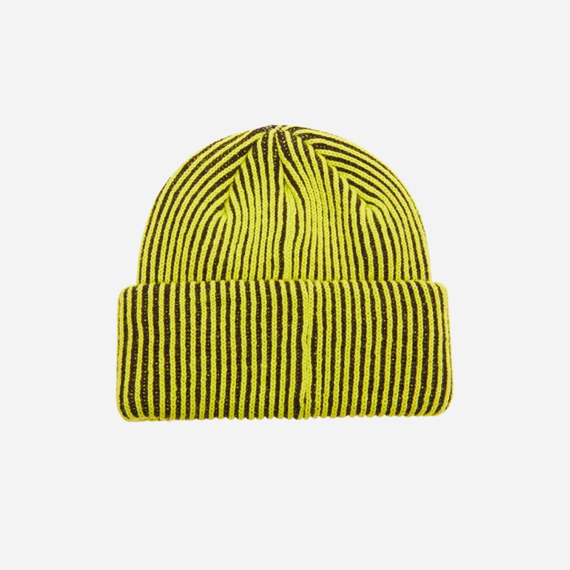 Obey- Bowery II Tone Rib Beanie - Flourescent Green Multi