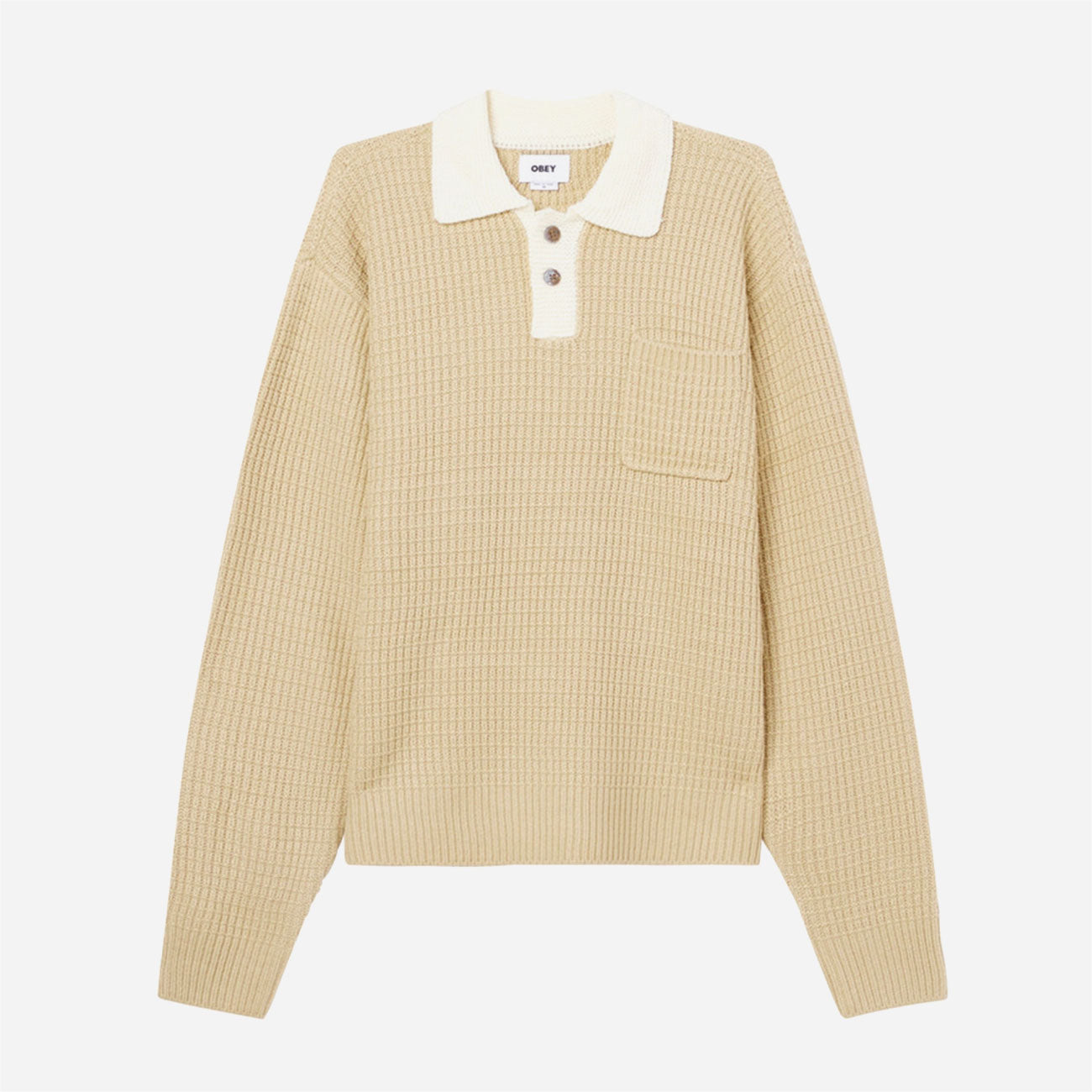 OBEY - DANNY POLO SWEATER - Khaki