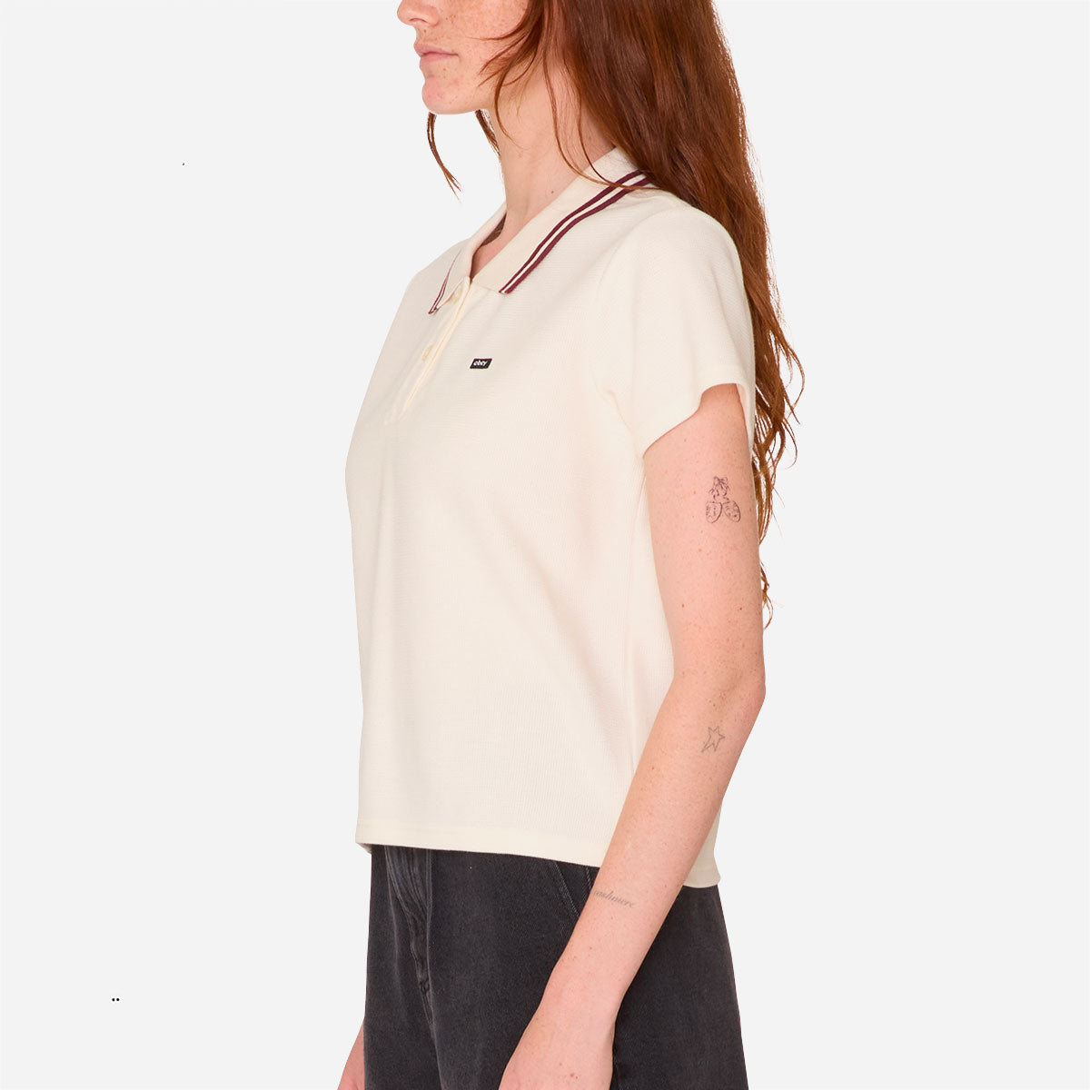 OBEY - DUAL POLO SS - Marshmallow