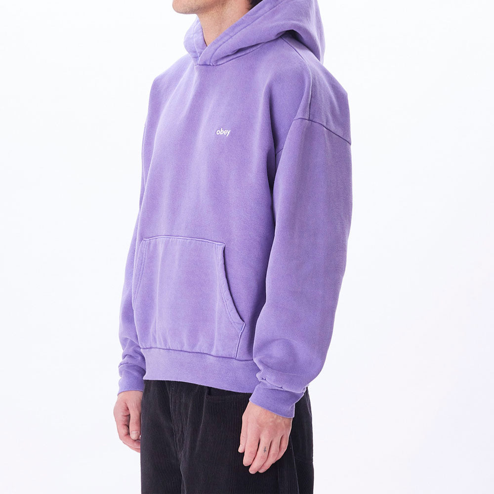 OBEY - LOWERCASE PIGMENT HOOD - Passion Flower