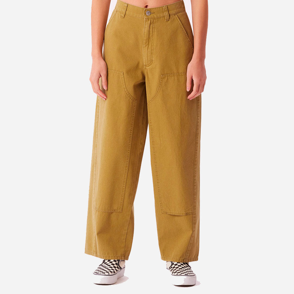 OBEY W-  TAMI BAGGY PANT - Olive Oil