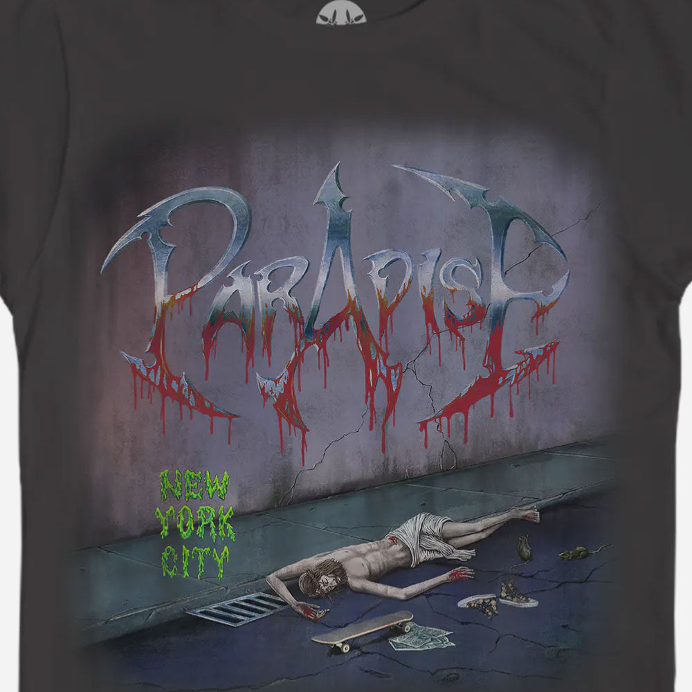 PARADISE -  OBITUARY SS TEE - Black