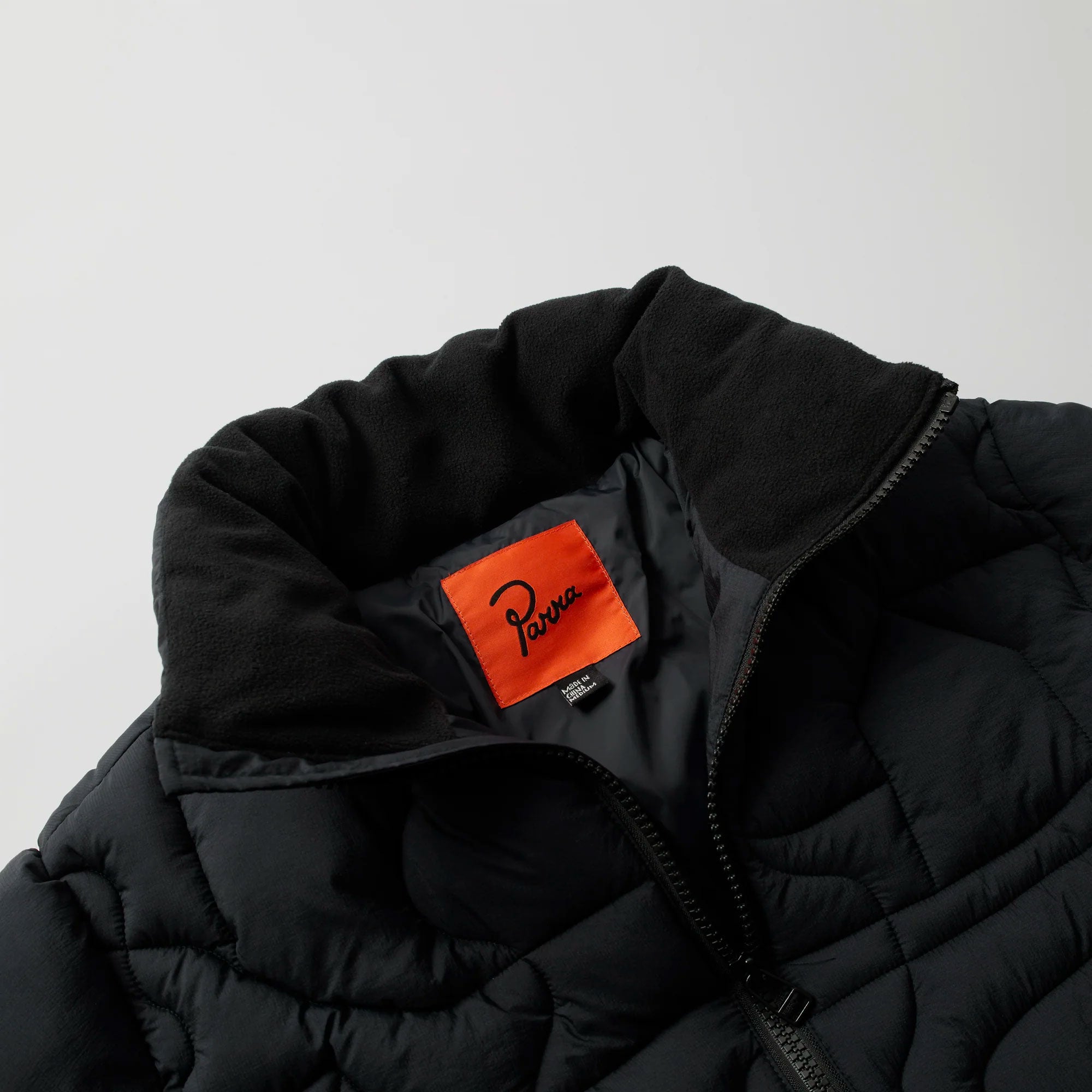 Parra - Boring village puffer jacket - Black