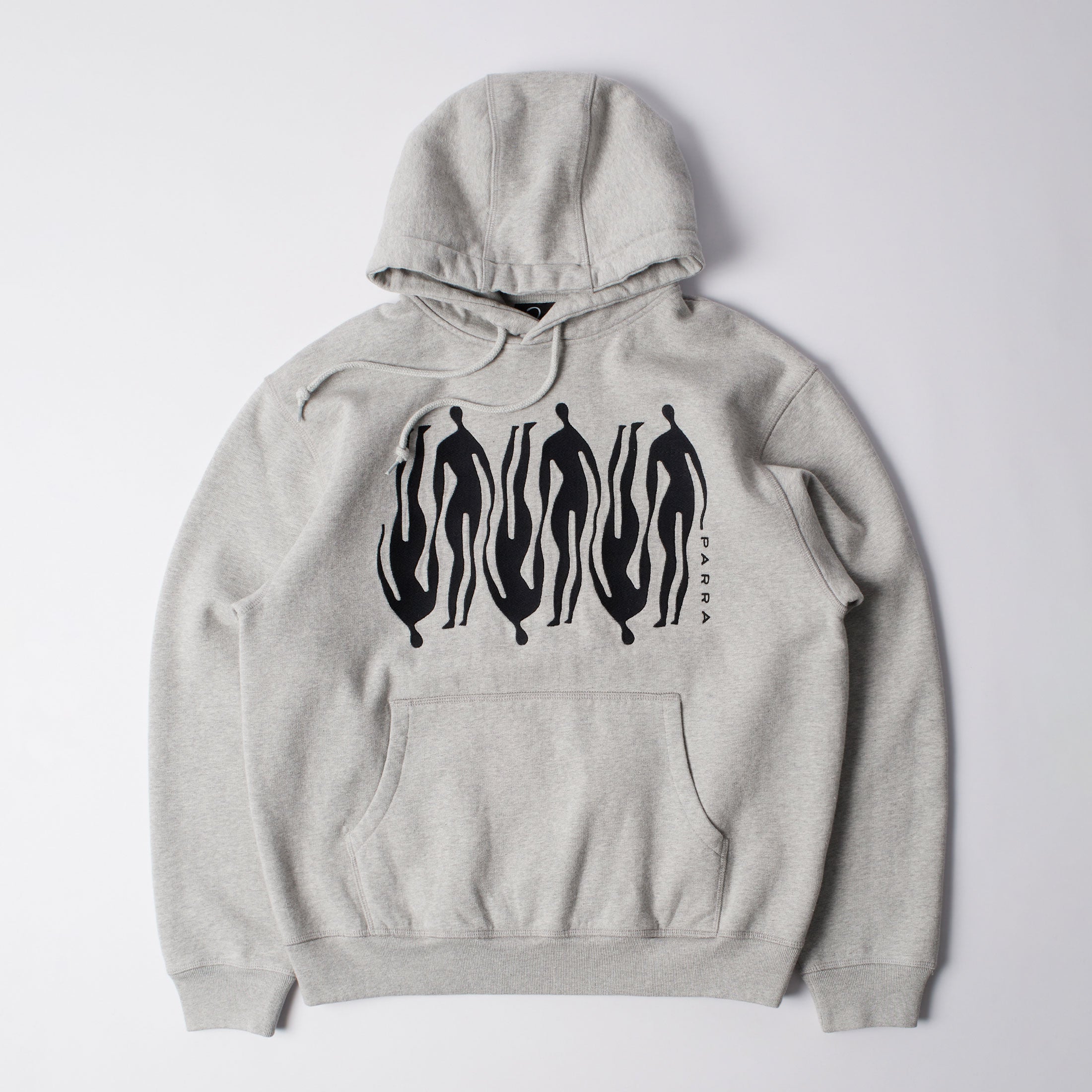 Parra - Connected Guy Hooded Sweatshirt - Heather Grey