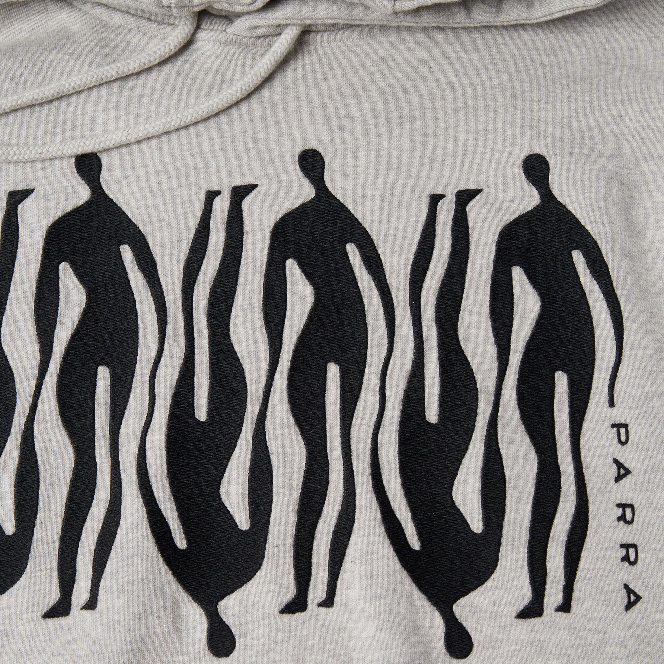 Parra - Connected Guy Hooded Sweatshirt - Heather Grey
