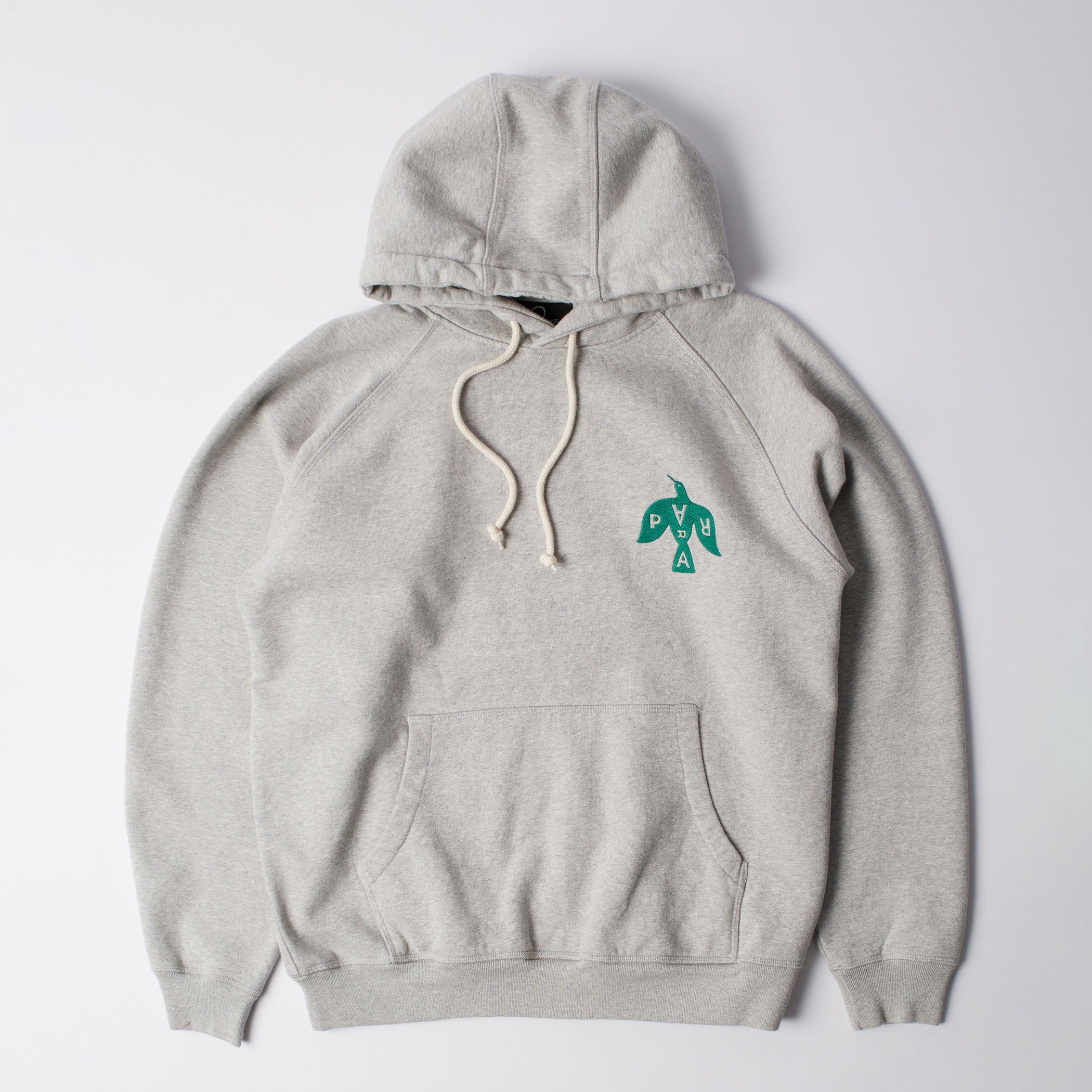 Parra - Crow Logo Hooded Sweatshirt - Heather Grey