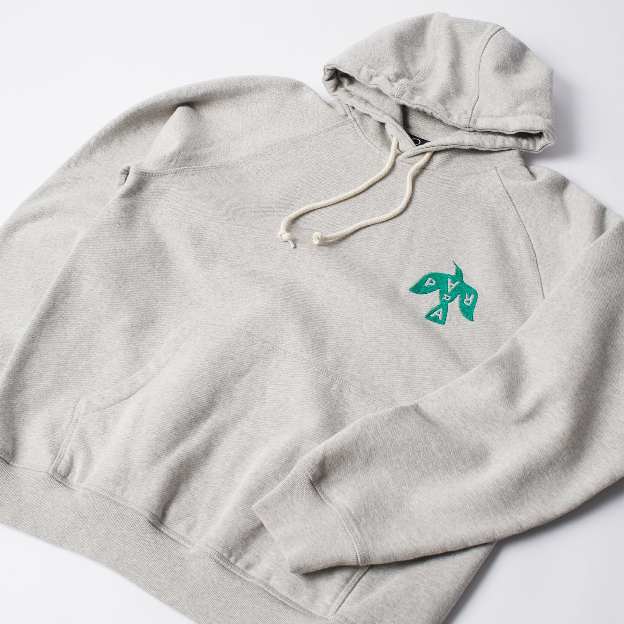 Parra - Crow Logo Hooded Sweatshirt - Heather Grey