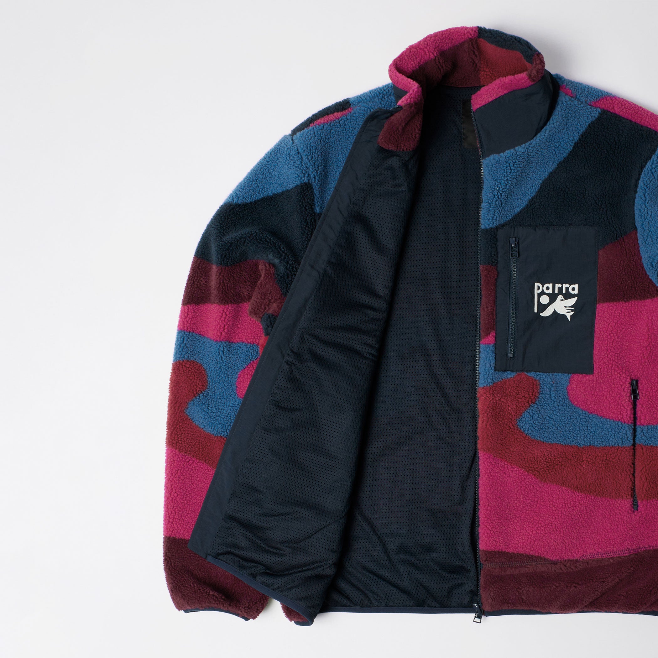 Parra - Full Ftp Booster Polar Fleece Jacket - Red