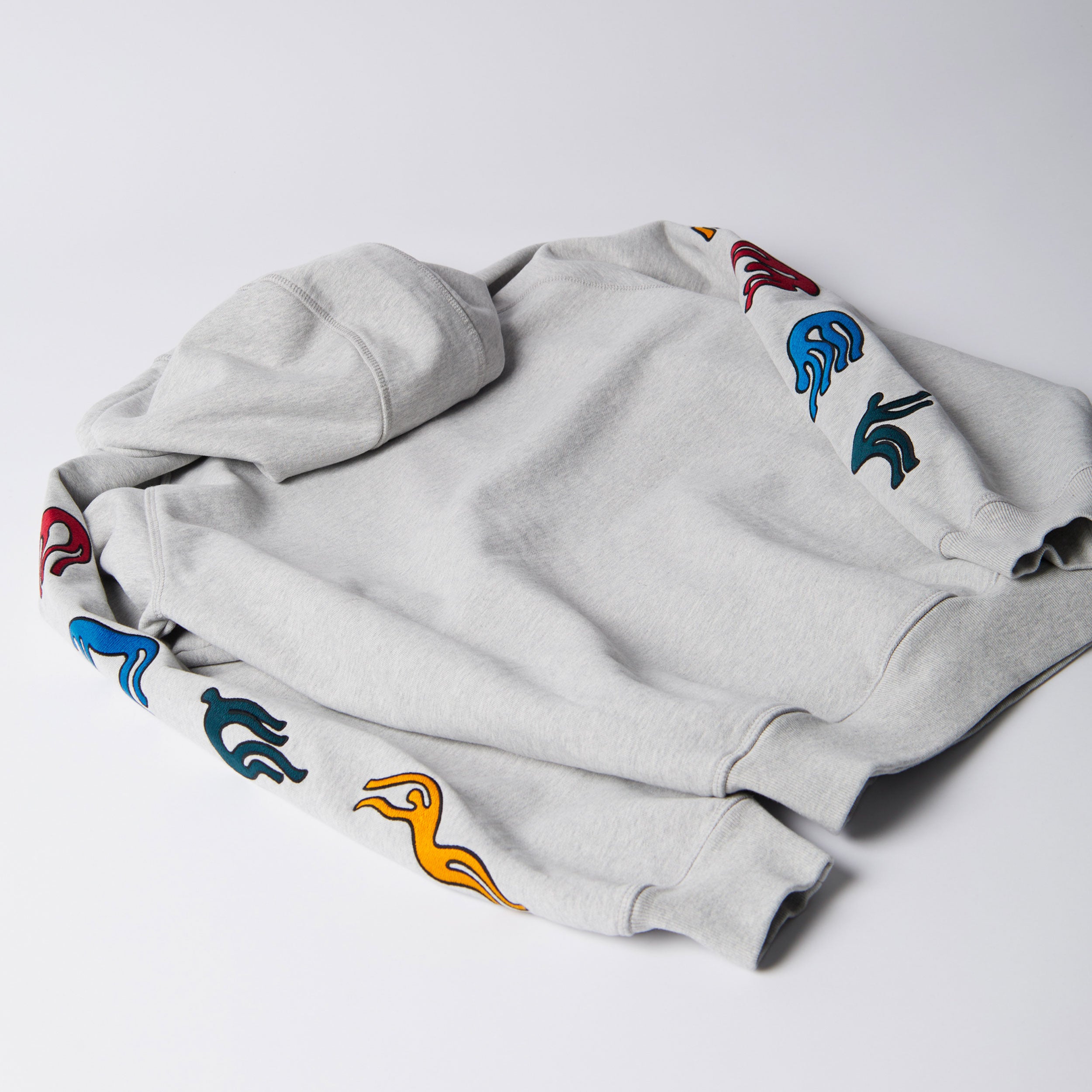 Parra - La Chambre Nuit Hooded Sweatshirt - Heather Grey