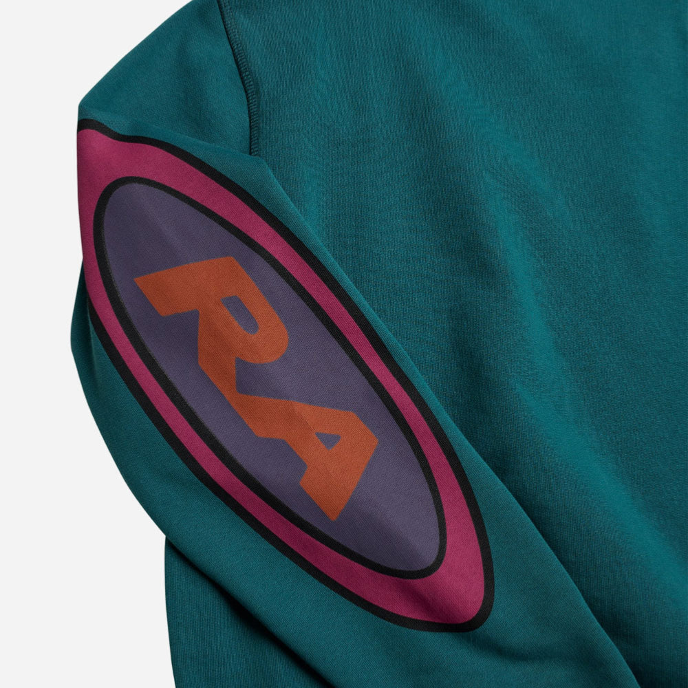 PARRA - LOUDNESS CREW NECK SWEATSHIRT - Coral Blue