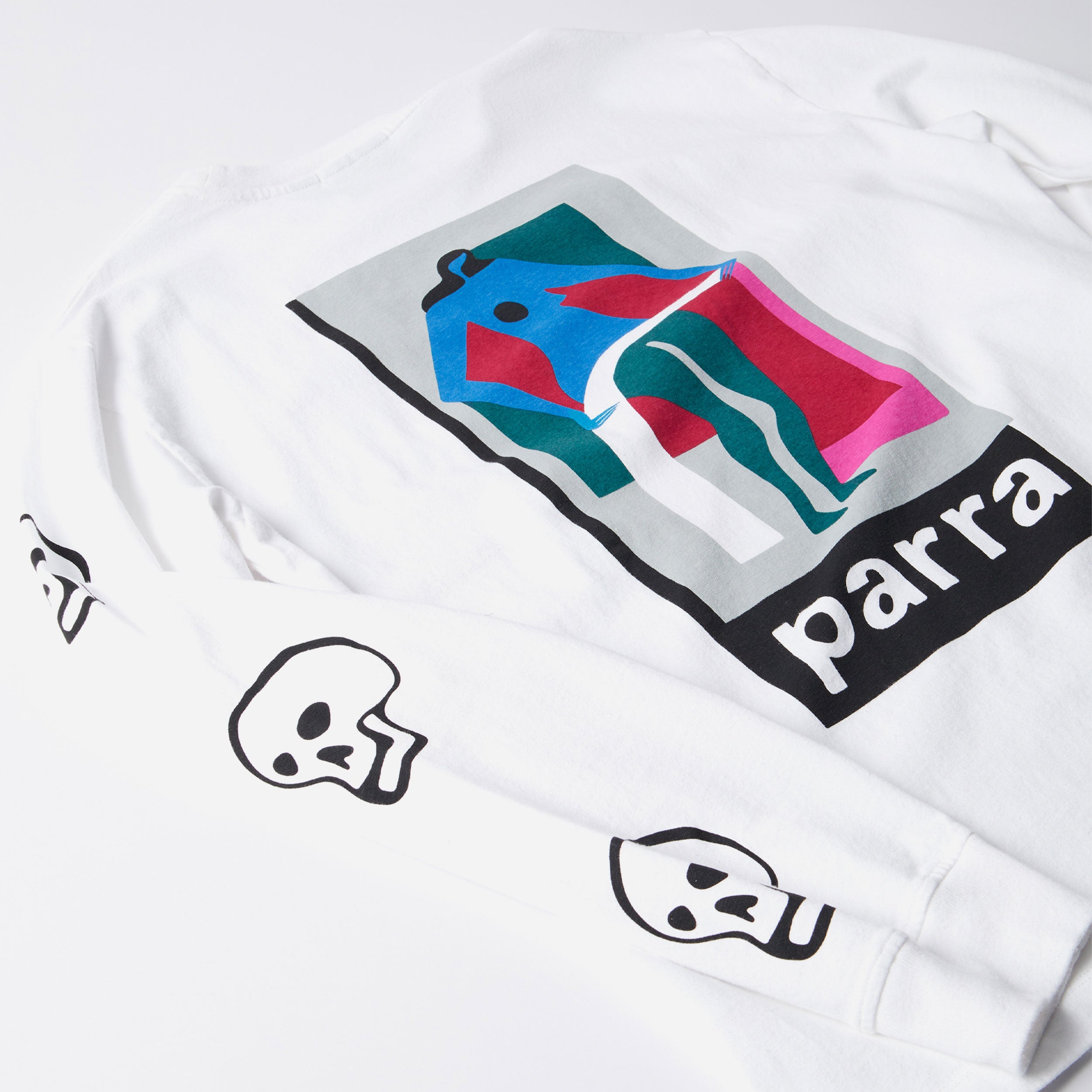 Parra - Lowering the bar long sleeve t-shirt - White