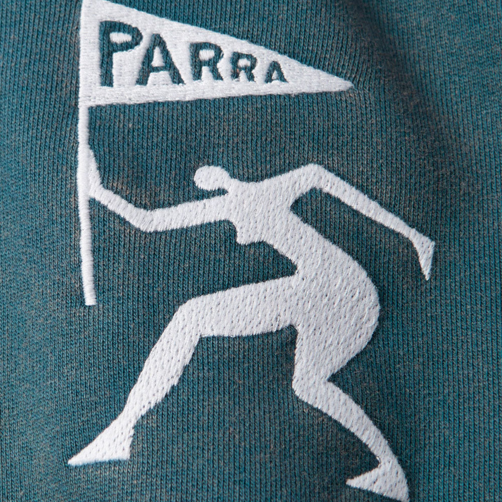 PARRA - NEUROTIC MINI FLAG HOODED -  Washed Blue