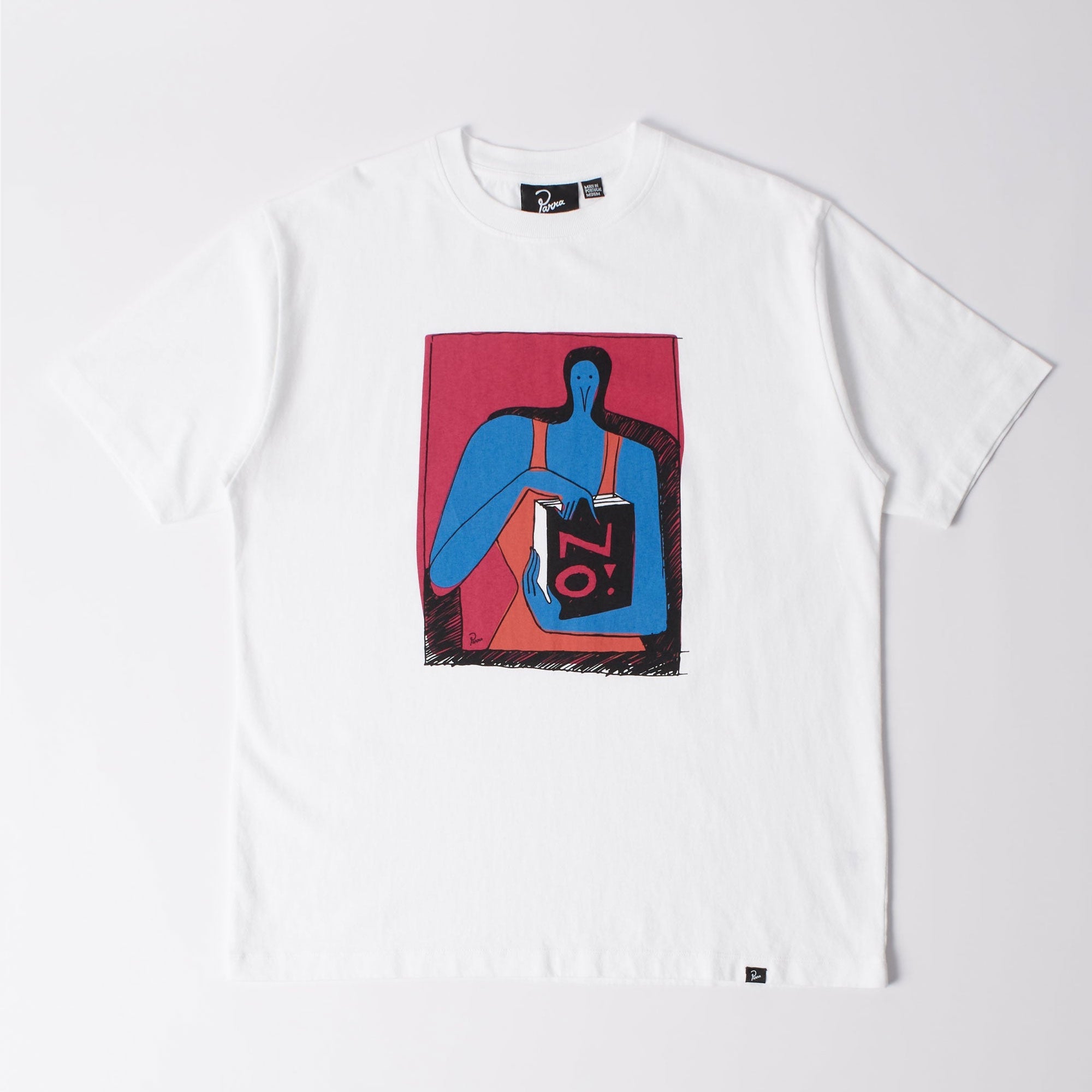 Parra - No Books T-Shirt - White