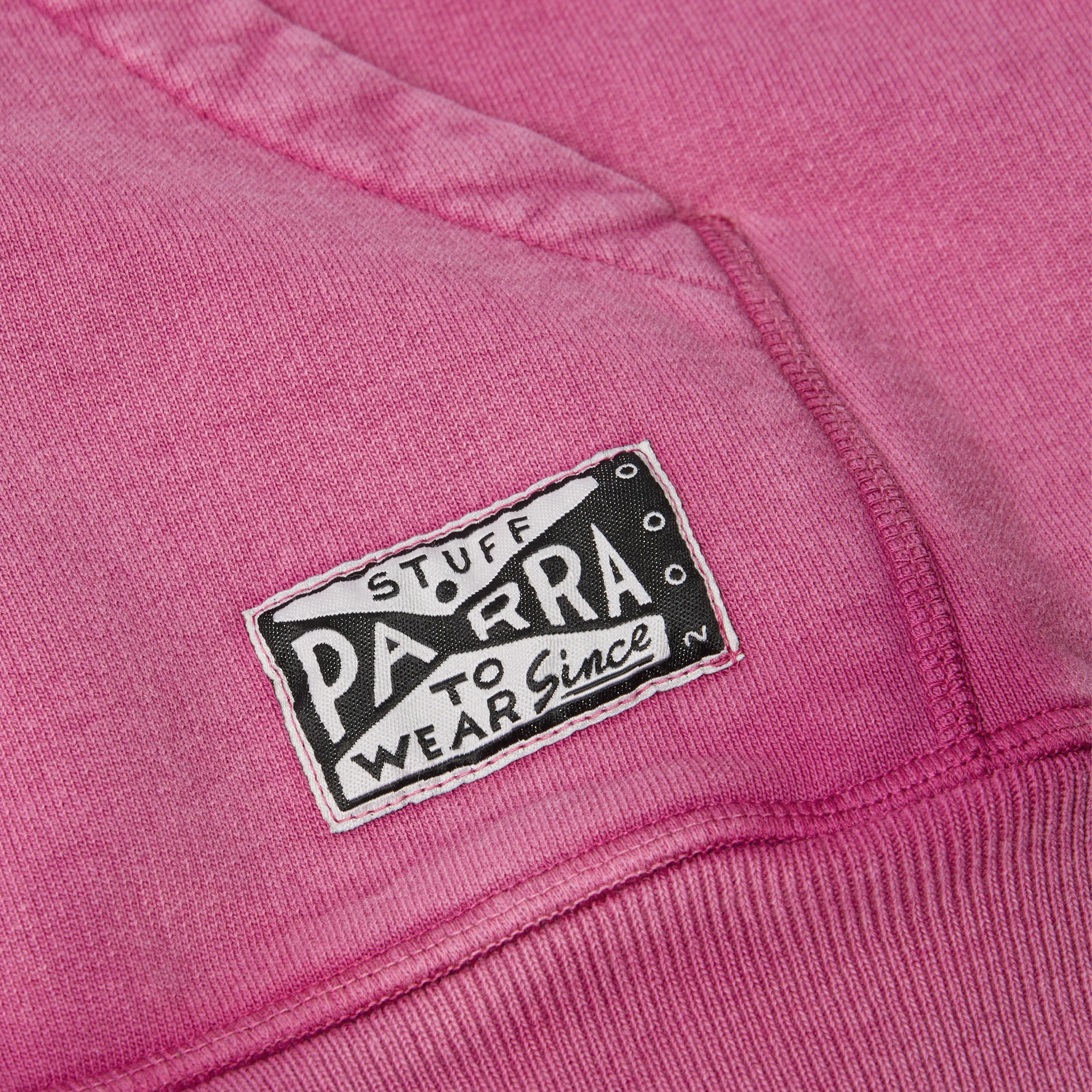Parra - Not Fade Away Zip Hooded Sweatshirt Washed Tyrian Purple