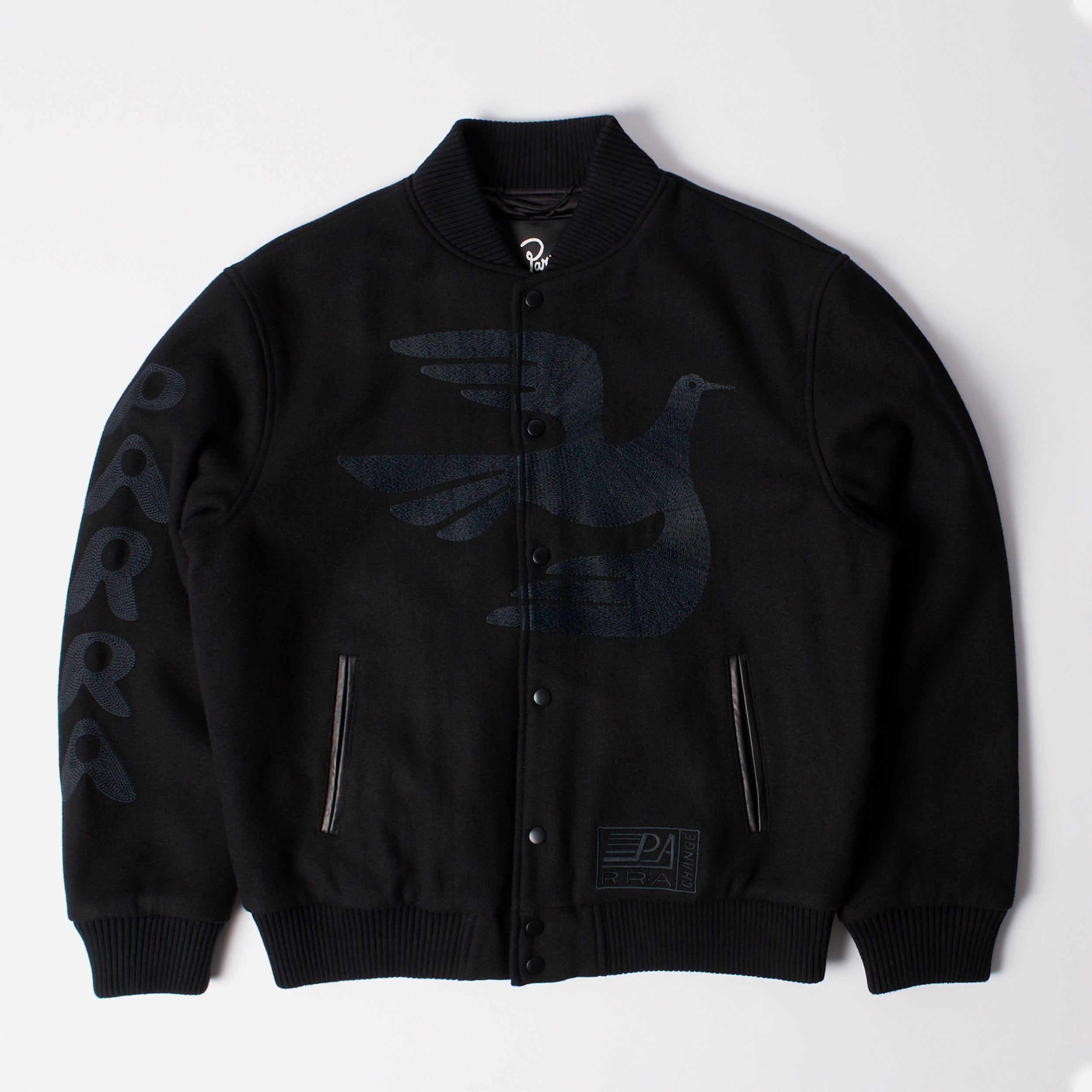 Parra - Not Movie Quality Varsity Jacket - Black