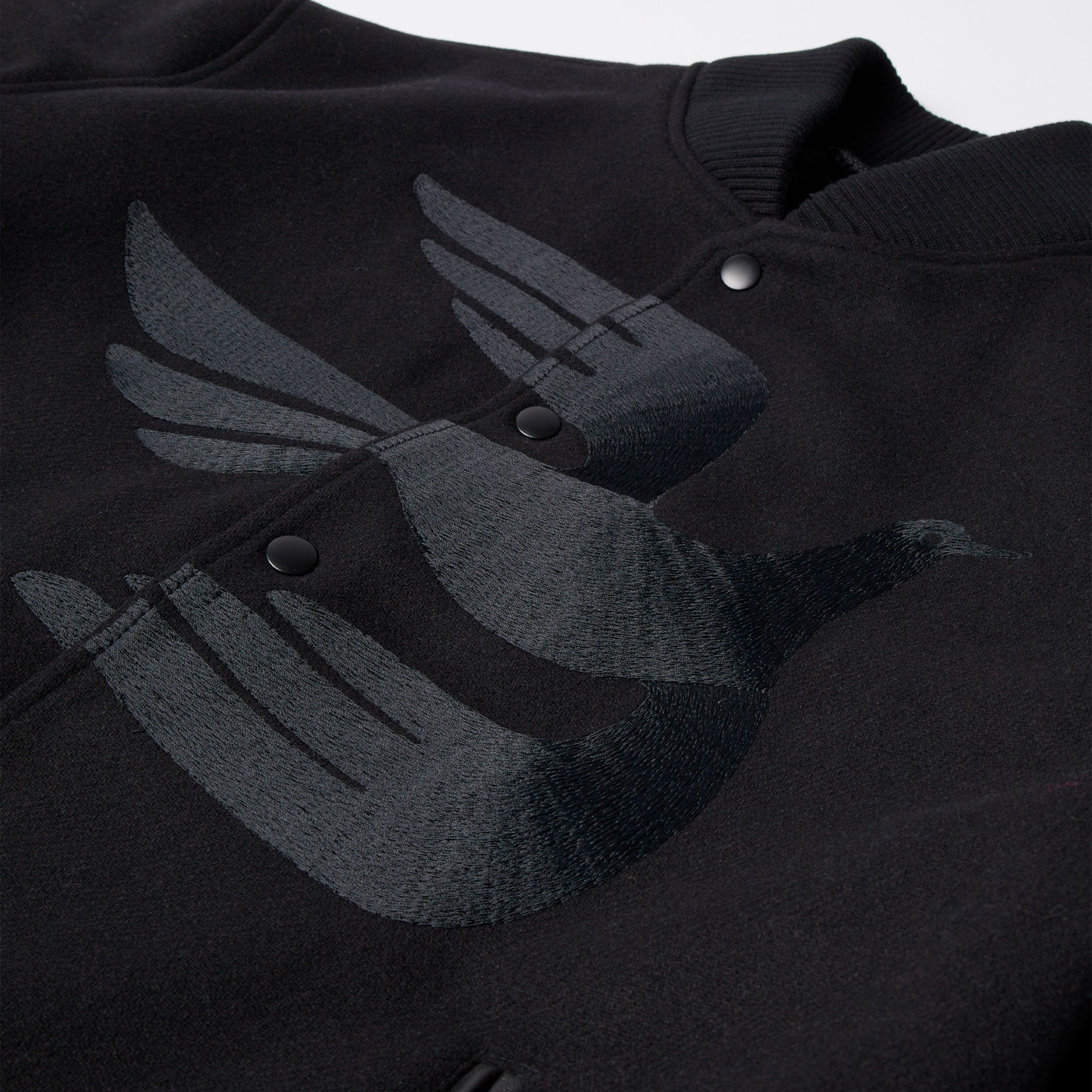 Parra - Not Movie Quality Varsity Jacket - Black