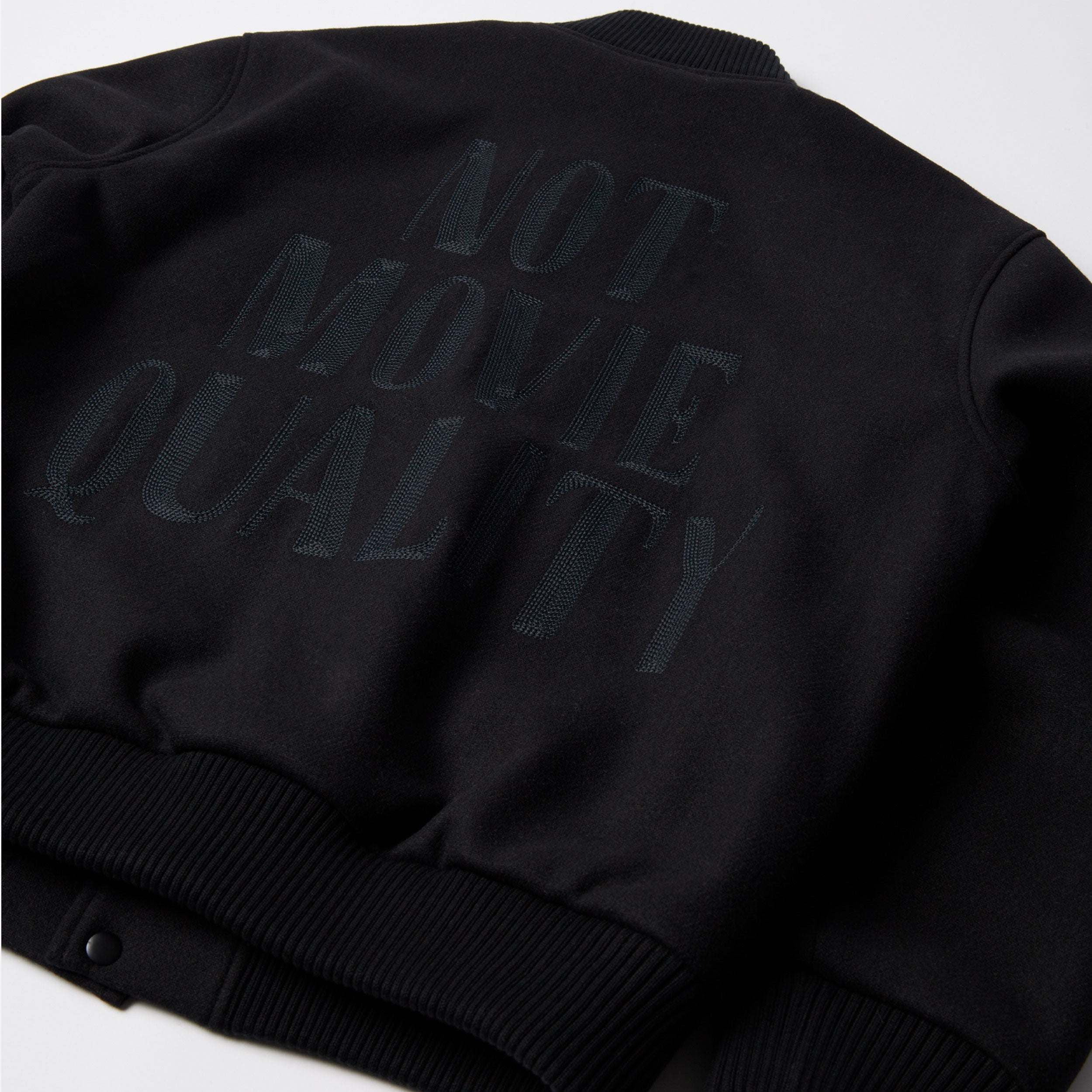 Parra - Not Movie Quality Varsity Jacket - Black