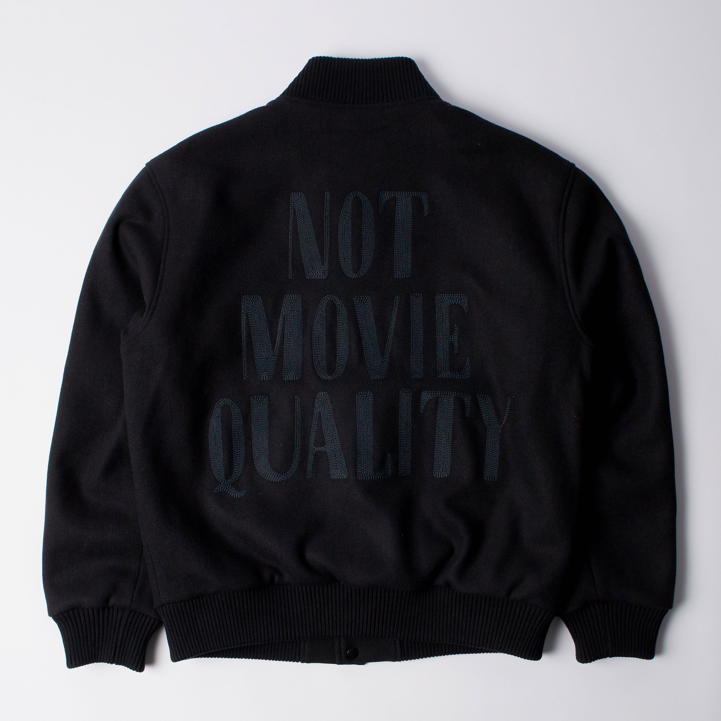 Parra - Not Movie Quality Varsity Jacket - Black