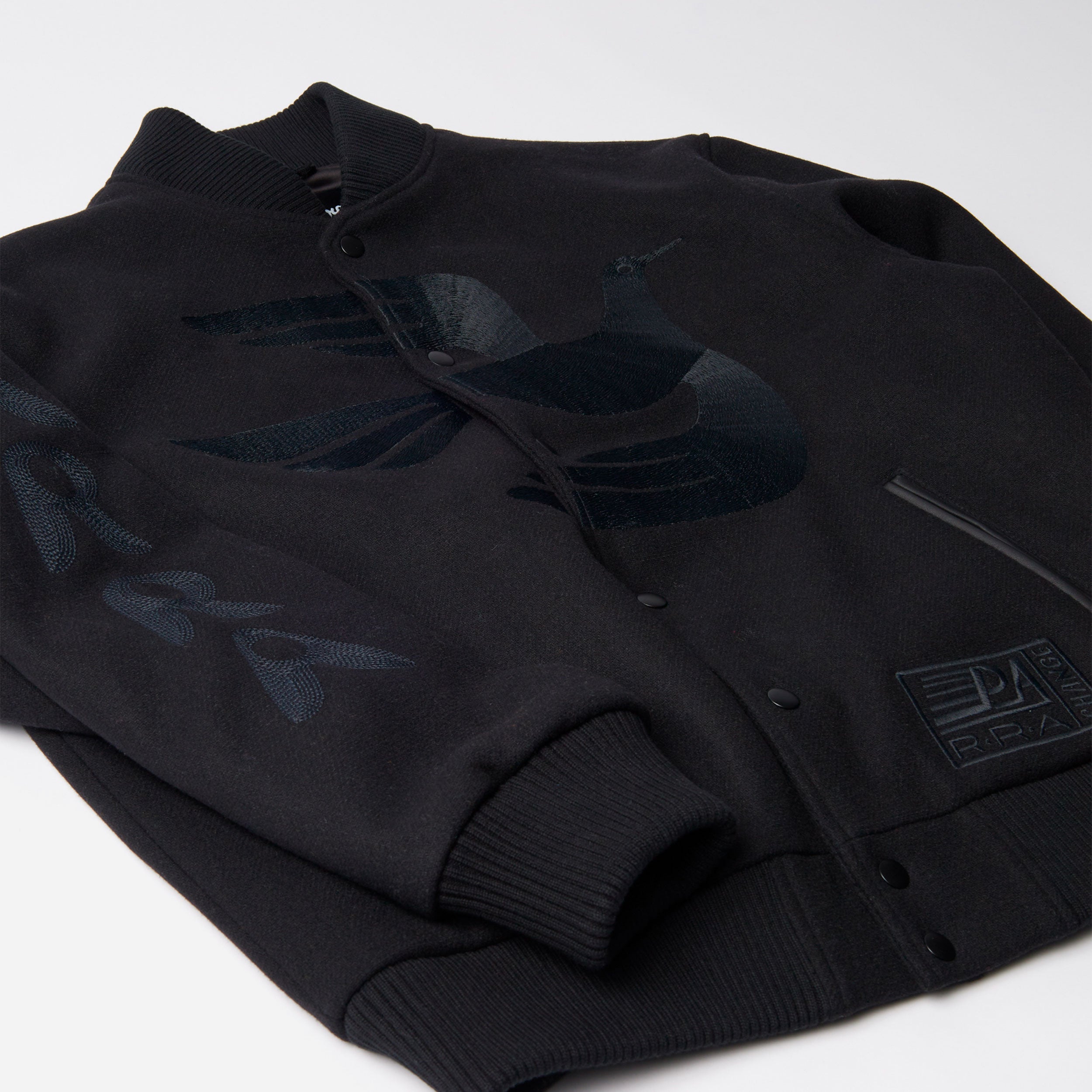 Parra - Not Movie Quality Varsity Jacket - Black