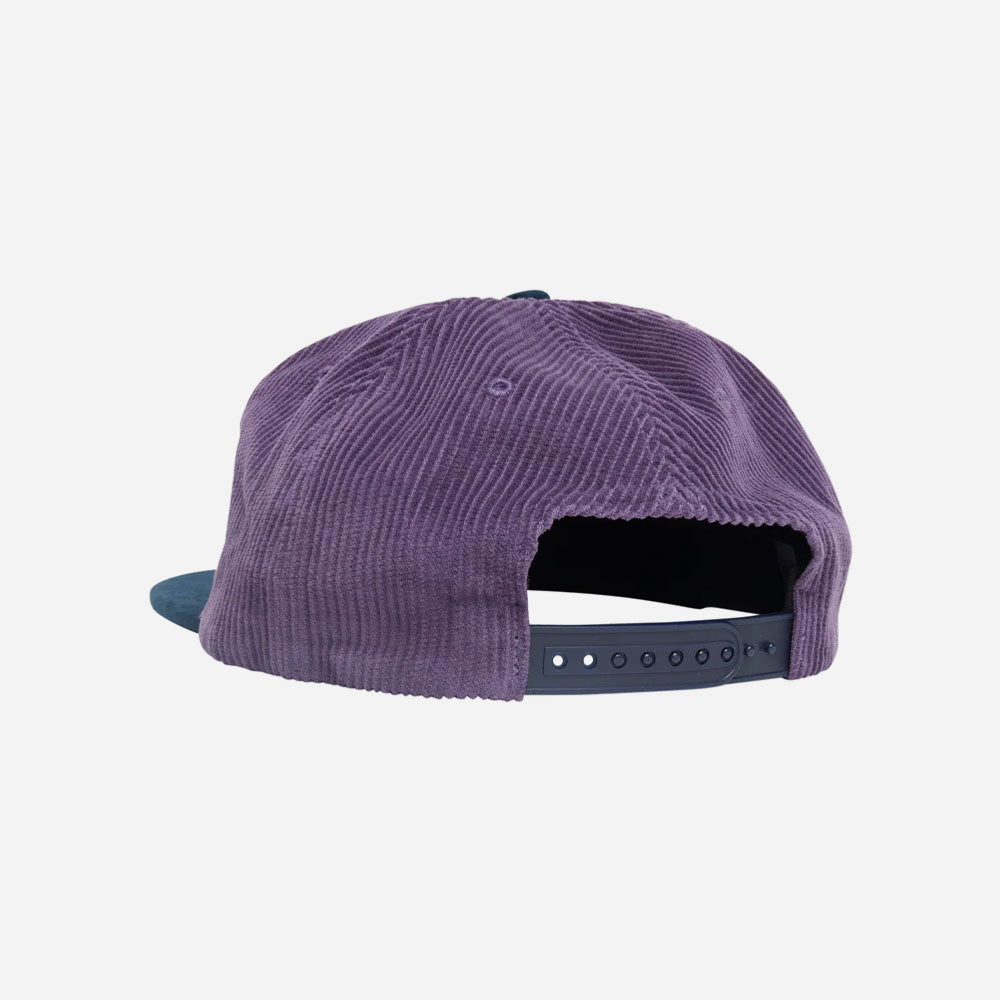 Parra - Painters Script Corduroy 6 Panel Hat - Purple