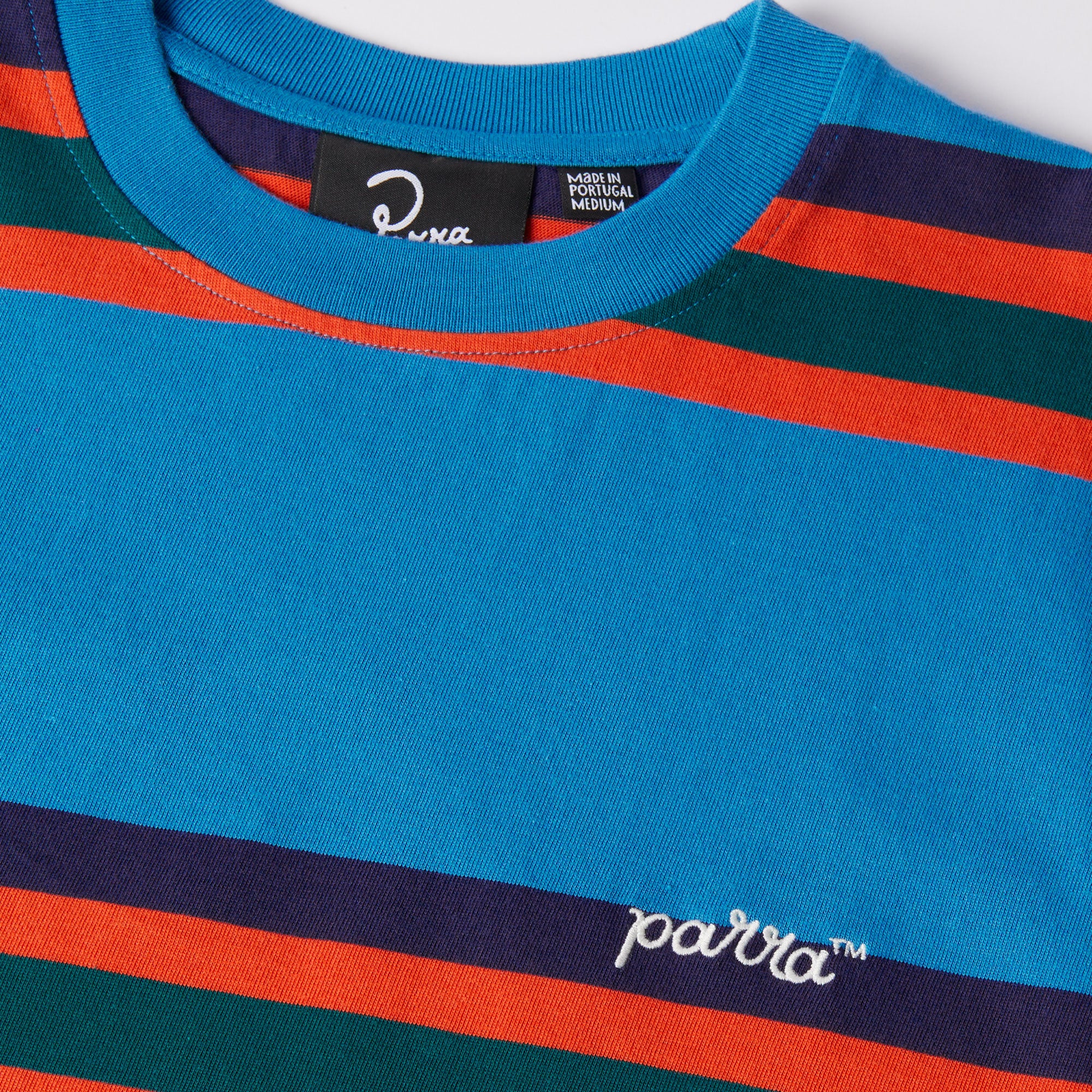 Parra - Script Striped T-Shirt - Blue