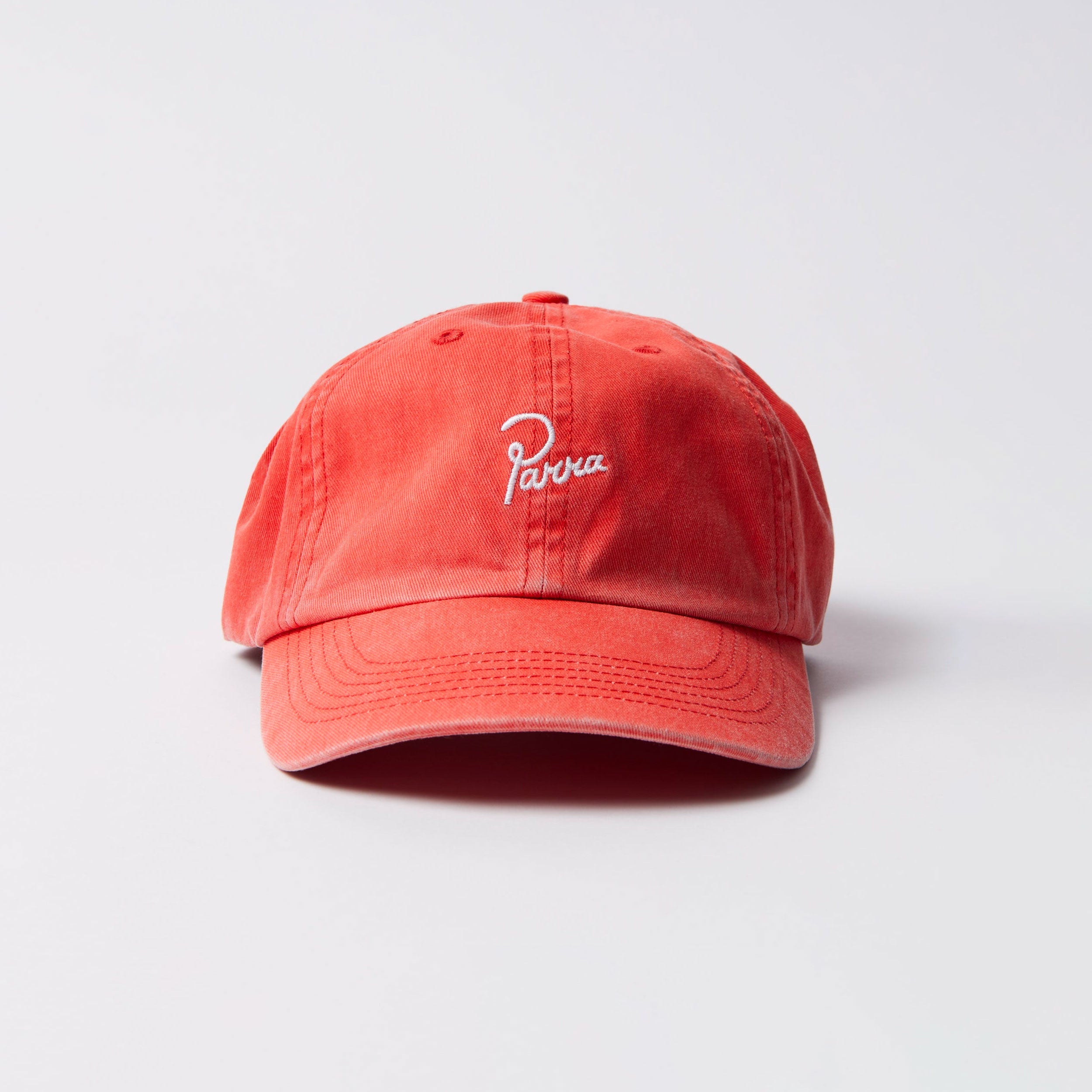 Parra - Signature 6 Panel Hat - Washed Out Red