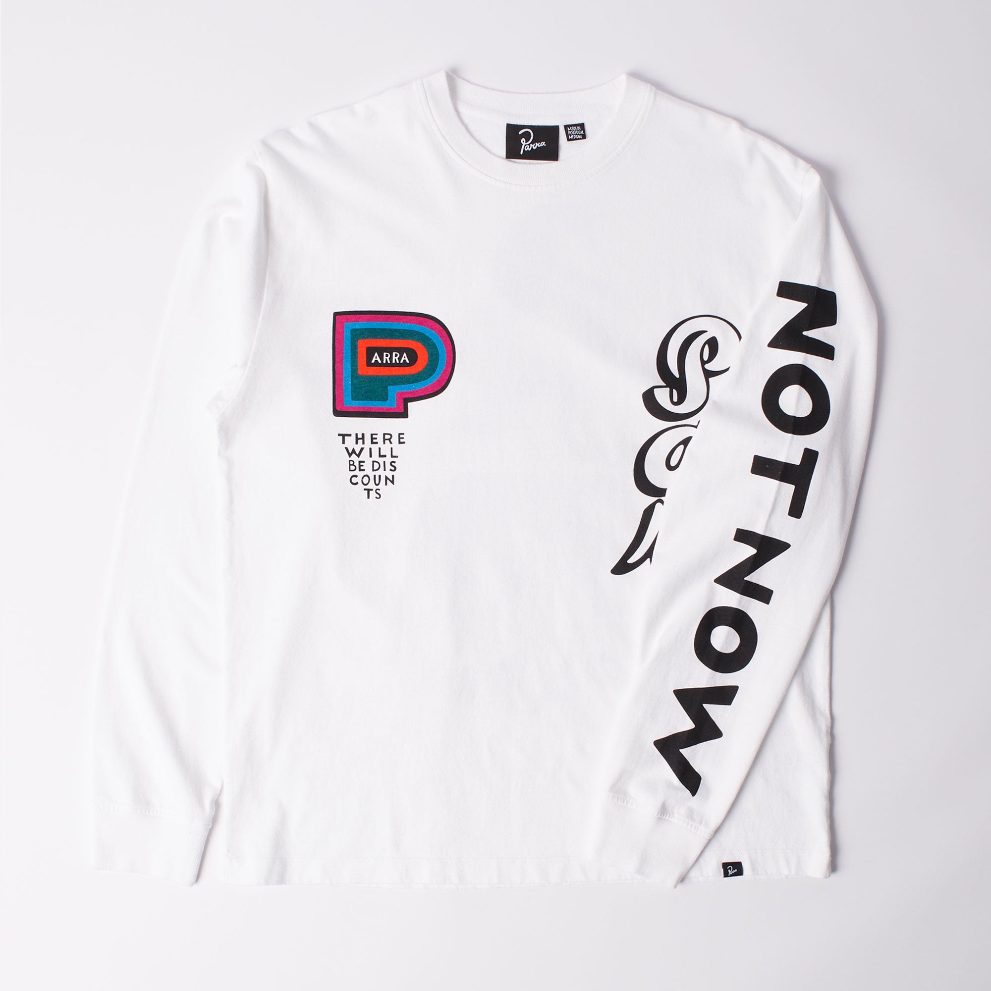 Parra - There will be not long sleeve t-shirt - White