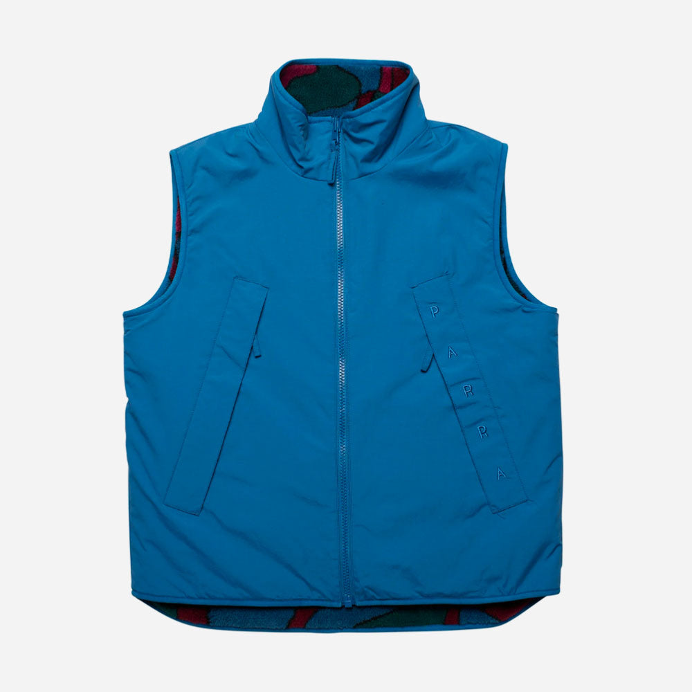PARRA - TREES IN WIND REVERSIBLE VEST - Blue