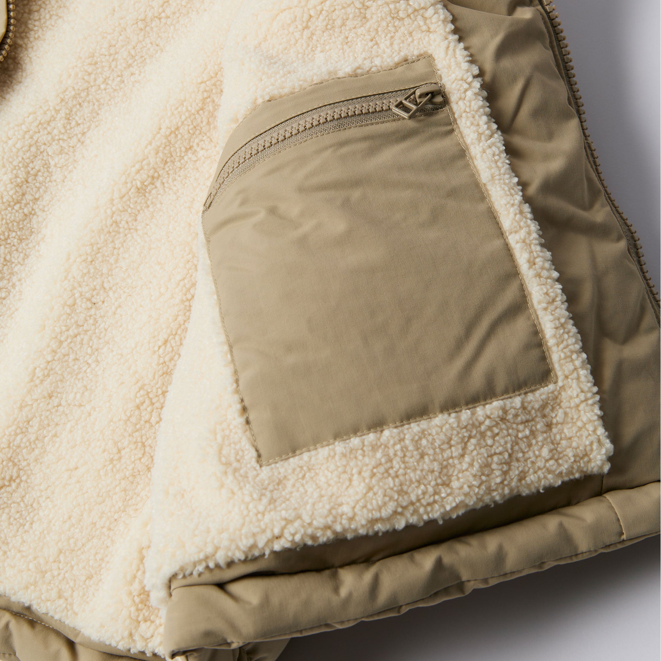 PARRA - WAVED ALIEN PUFFER VEST - Tan