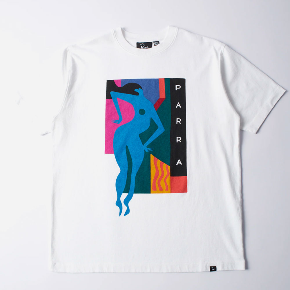 PARRA - BEACHED AND BLANK T-SHIRT - White