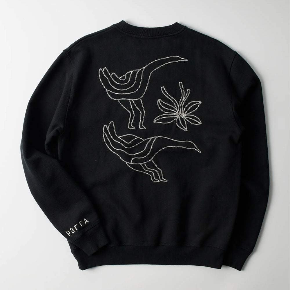 PARRA - DUCK ATTACK CREW NECK SWEATSHIRT - Black