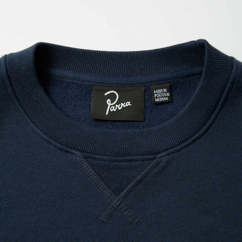 PARRA - FANCY PIGEON CREW NECK SWEATSHIRT - Midnight Blue