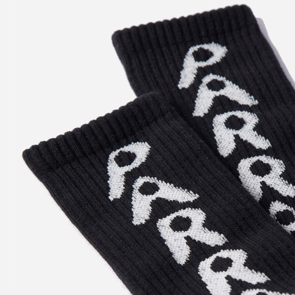 Parra - Hole Logo Crew Socks - Black