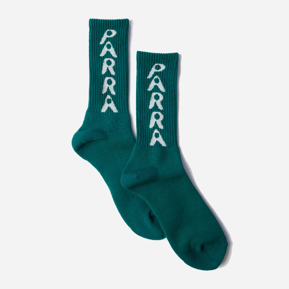 Parra - Hole Logo Crew Socks - Castleton Green