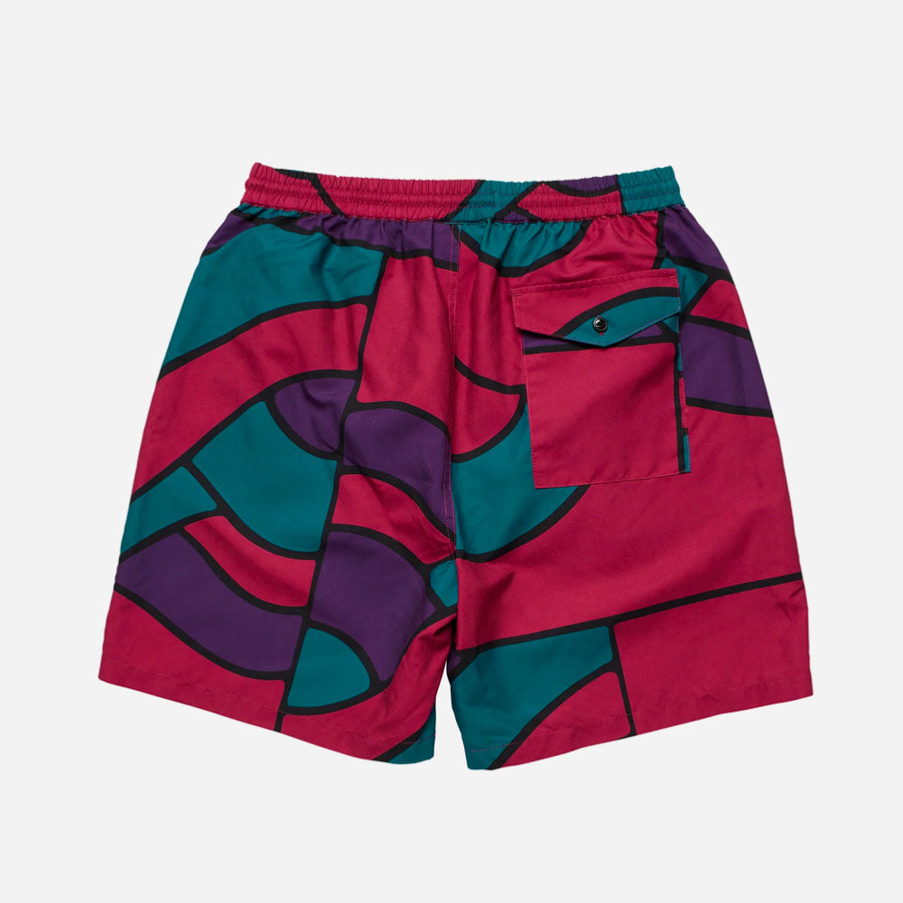 PARRA -  MOUNTAIN WAVES SWIM SHORTS -  Multi