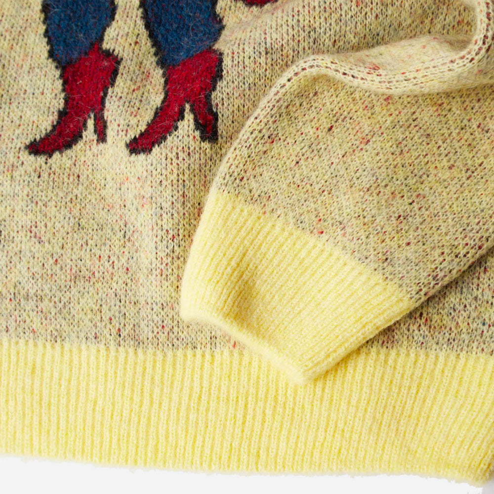 Parra - Stupid Strawberry Knitted Pullover - Yellow