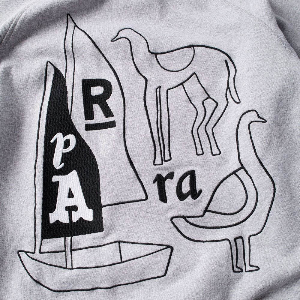 PARRA - THE RIDDLE HOODED SWEATSHIRT - Heather Grey