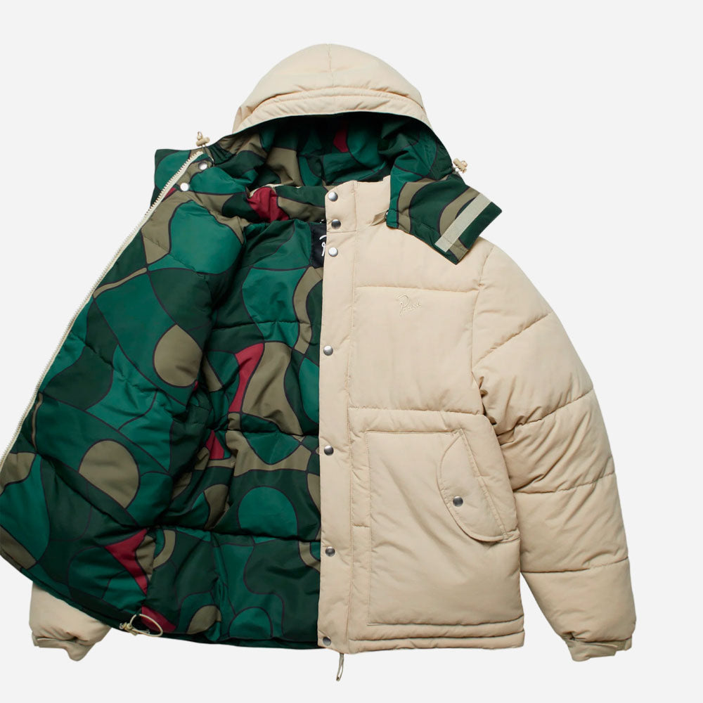 PARRA - TREES IN WIND PUFFER JACKET - Beige