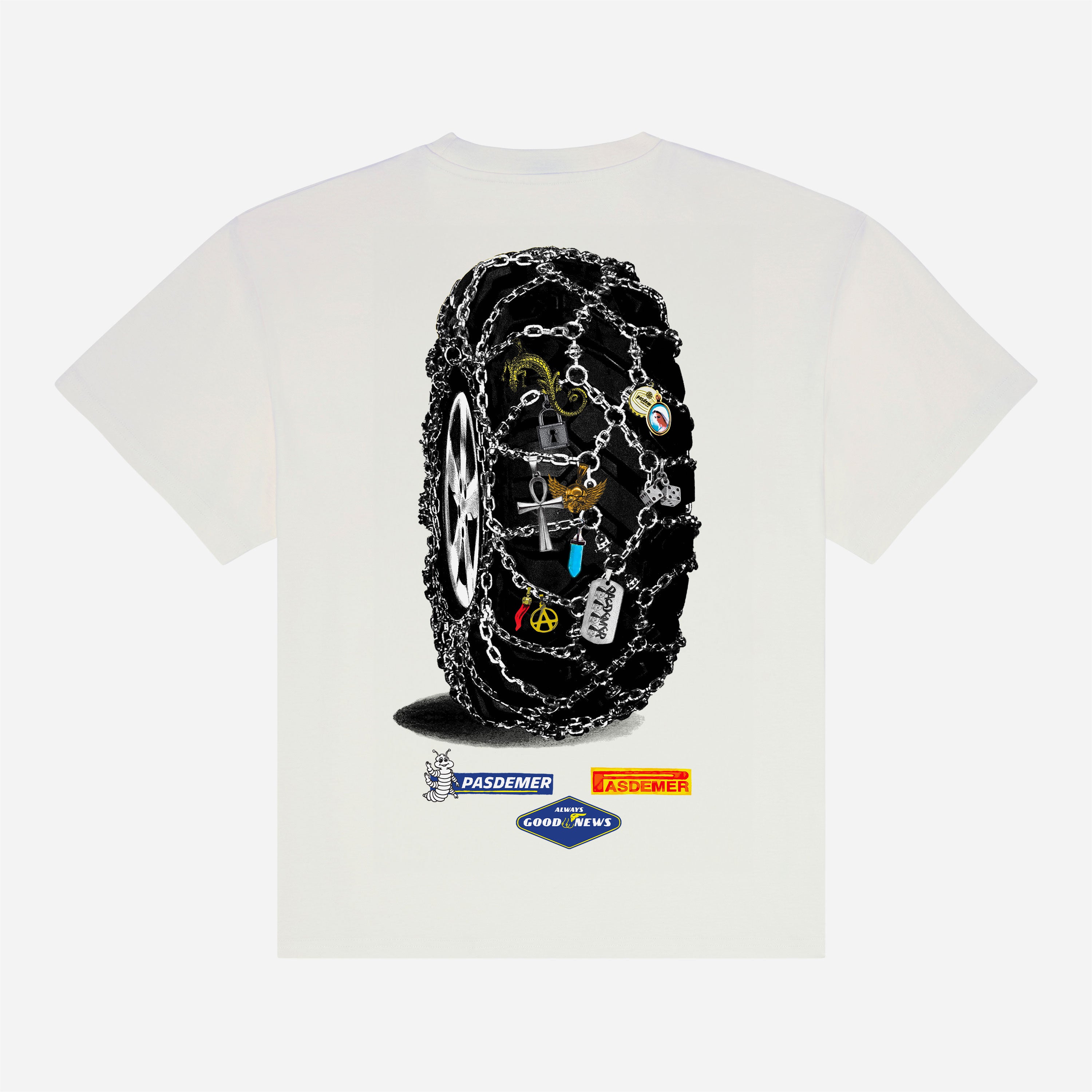 Pas De Mer - Good News T-shirt - White