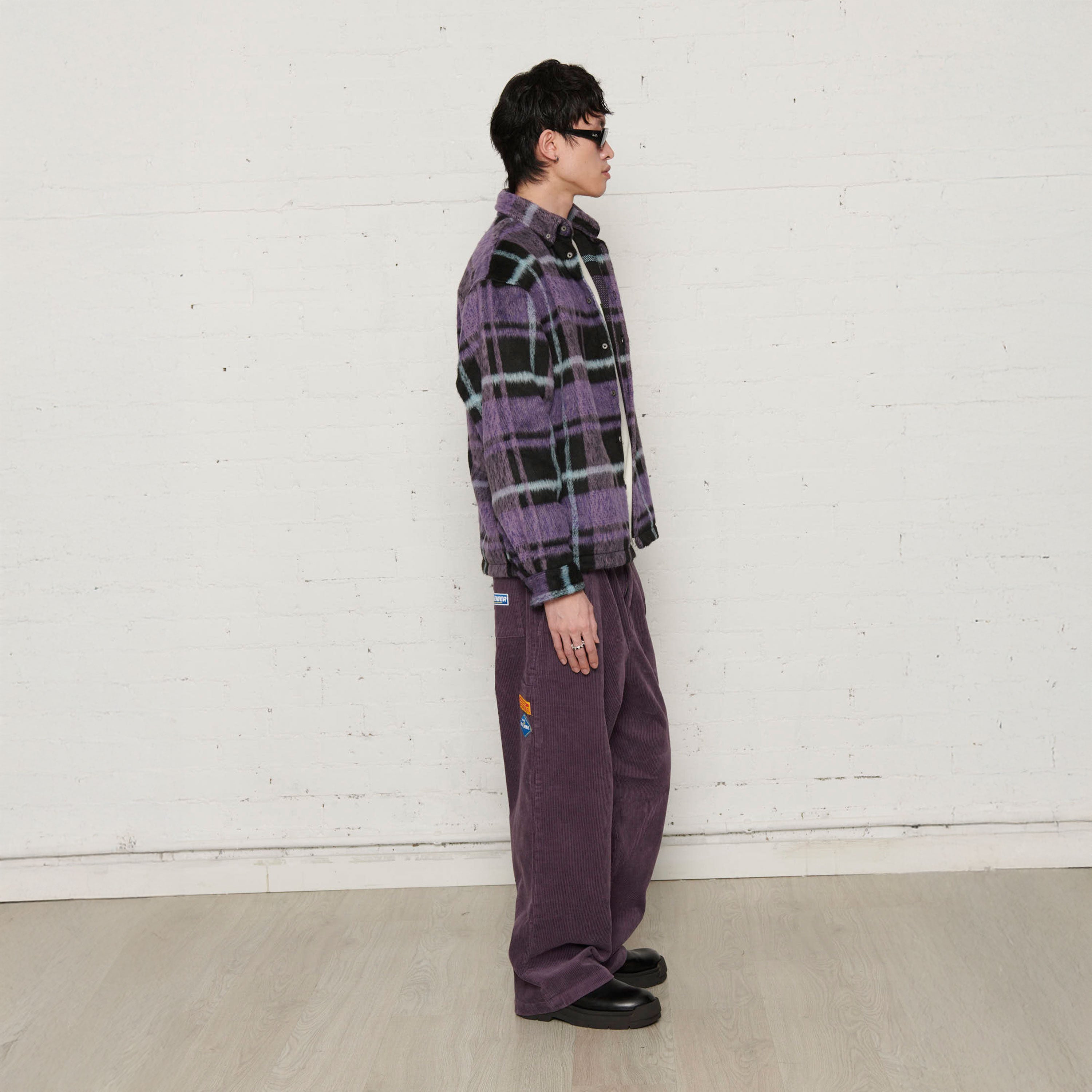 Pas De Mer - Not Long Time Shirt - Purple / Black
