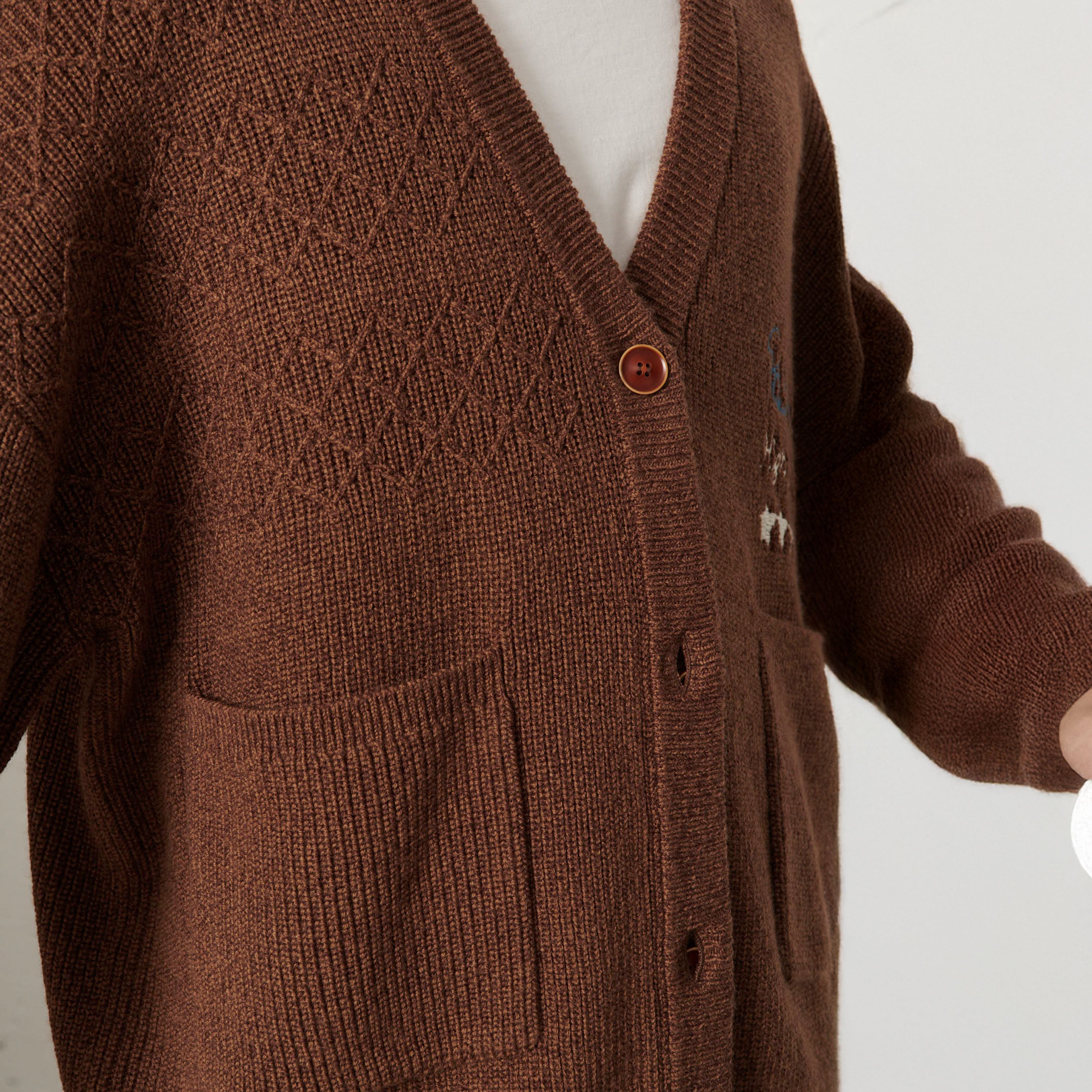 Pas De Mer - Rodeo Cardigan - Brown