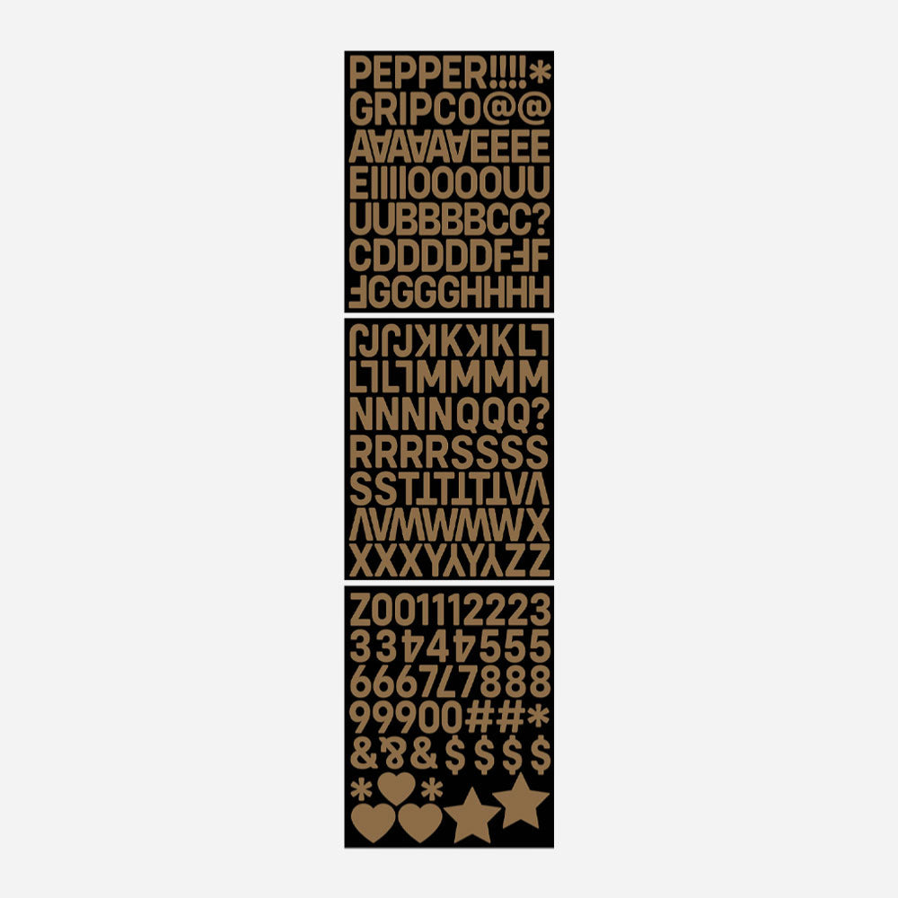 Pepper Giptape - Alphanumeric Custom Grip Kit