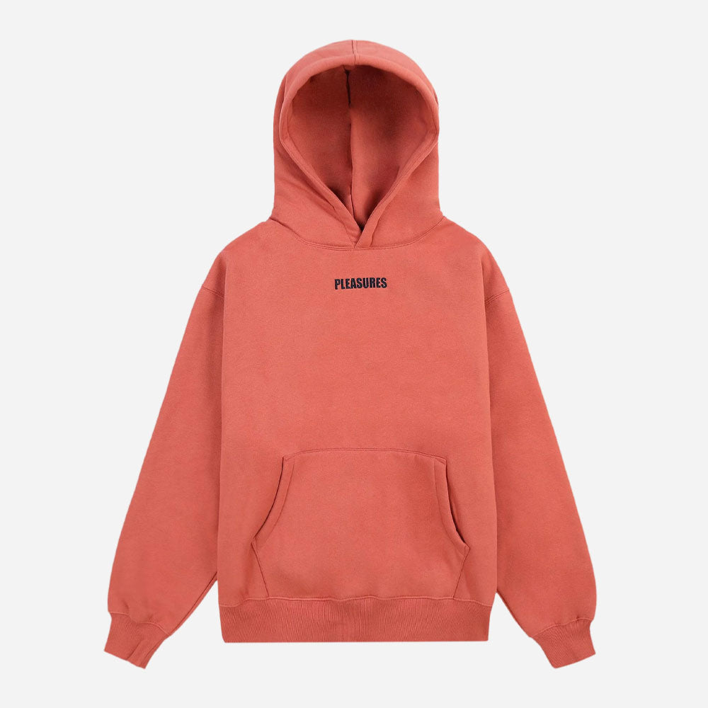 PLEASURES - DARTBOARD HOODIE - Rust