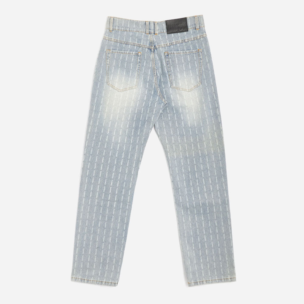 PLEASURES - IMPACT PINSTRIPE DENIM - Blue
