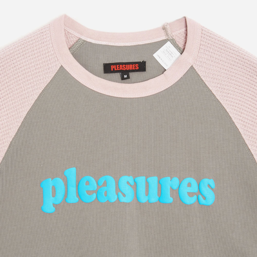 PLEASURES - INTERCOURSE RAGLAN LONG SLEEVE TEE - Grey
