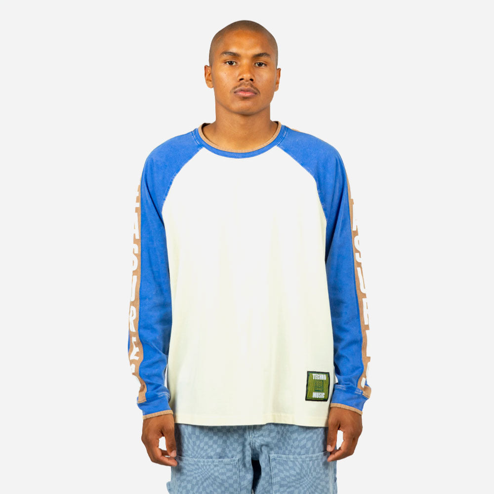 PLEASURES - TECHNO RAGLAN LONG SLEEVE - Off White