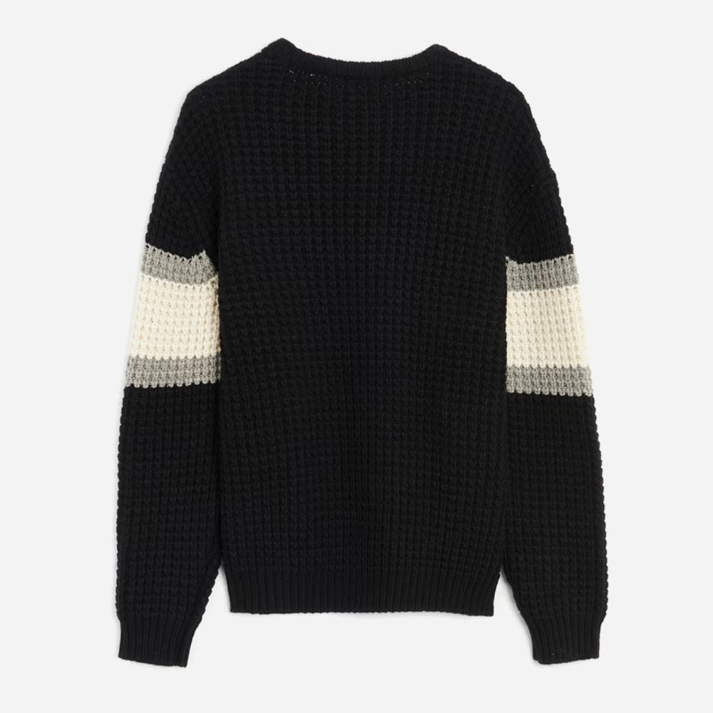 PLEASURES - TWITCH CHUNKY KNIT SWEATER -  Black