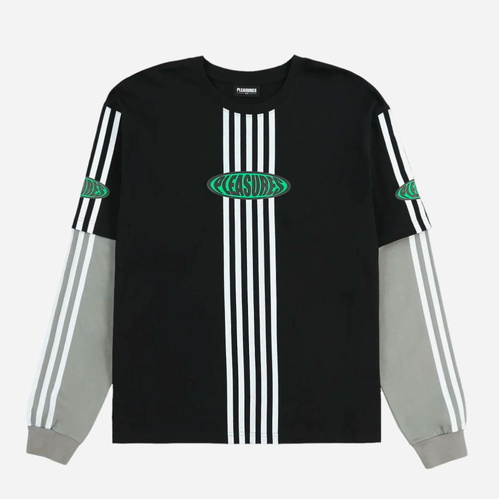 Pleasures - False Layered Long Sleeve - Black